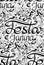 Seamless pattern with lettering Festa junina