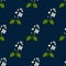 Seamless pattern with Lewis mock-orange