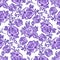 Seamless pattern lilac rose