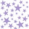 Seamless pattern with lilac stars on white background