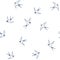 Seamless pattern of line art flying barn swallows birds