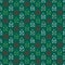 Seamless Pattern Little Scribbled Houses Green Red White