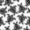Seamless pattern with little turtles