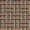 Seamless pattern with loose interwoven ropes