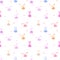 Seamless pattern with lovely bunny background, Cute rabbit art for kids.