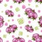 Seamless pattern with lovely delicate peonies