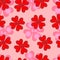 seamless pattern of loving hearts of Valentines day