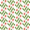 Seamless pattern. Low poly flower tulip. Vector background.