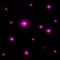 Seamless pattern of luminous stars. Illusion of light flashes. Pink flames.