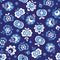 Seamless pattern made from folklore ormaments Moravia - Slovacko