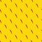 Seamless pattern made of isolated red chili peppers on yellow background. Top view. Food flatlay