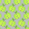 Seamless pattern made of sliced green apples
