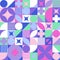 A seamless pattern made up of geometric shapes for the design of labels, covers, containers and other designs. Vector