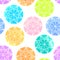 Seamless pattern made of watercolor diamonds