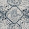 Seamless pattern with magical elements: hands, stars, sun,moon,eyes