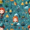 Seamless pattern with magical fairy-tale characters