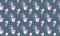 Seamless pattern of magical lovely little dreamy girls mermaids with pink hair floating peacefully in shells and bubbles on a dark