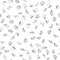 Seamless pattern make up and fashion, glamour contrasty in vogue style. Female fashion black and white sketch vector