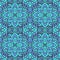 Seamless pattern mandala. Boho indian seamless texture. Vector batil blue design. Floral india print.