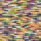 Seamless pattern of many multi-colored bricks squares of impressionism colors