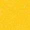Seamless pattern of many snowflakes on yellow background. Christ