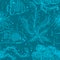 Seamless pattern with marine plants, coral, seaweed and tropical fish.