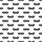 Seamless pattern with mask. Black and white carnival simple design. Superhero mask. Traditional venetian festive