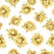 Seamless pattern material of an abstract flower,