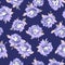 Seamless pattern material of an abstract flower,