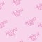 seamless Pattern - material girl text on pink background