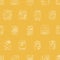 Seamless pattern with mayan glyphs