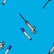 Seamless pattern medical syringe test sample, treatment of infection