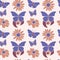 Seamless pattern in a modern flat art style.