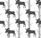 Seamless pattern,moose. baby fabric.quilt