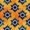 Seamless pattern mosaic geometric arabesque