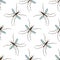 Seamless pattern with mosquito.Culex pipiens. hand-drawn mosquito. Vector