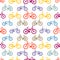 Seamless pattern Mountain bike