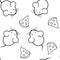 Seamless pattern - mouse and cheese