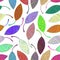 Seamless pattern from multi-colored striped leaves