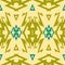Seamless pattern of multiple rhombuses, triangles, complex shape
