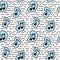 Seamless pattern Music note in doodle style