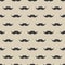 Seamless pattern with mustache. Vintage retro moustache. Facial hair. Hipster beard. Vector illustration.