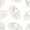 Seamless pattern nachos scetch