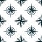 Seamless pattern with nautical compasses