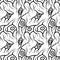 Seamless pattern with neurons