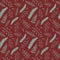 Seamless pattern for the New Year. Vector image Christmas plants, branches, Christmas twigs on a red background.