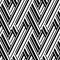 Seamless pattern with oblique blackand white stripes, modern stylish image.