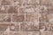 Seamless pattern with old brown brick wall