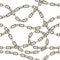 Seamless pattern with old chains.