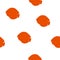 Seamless pattern orange fish on white, vector eps 10